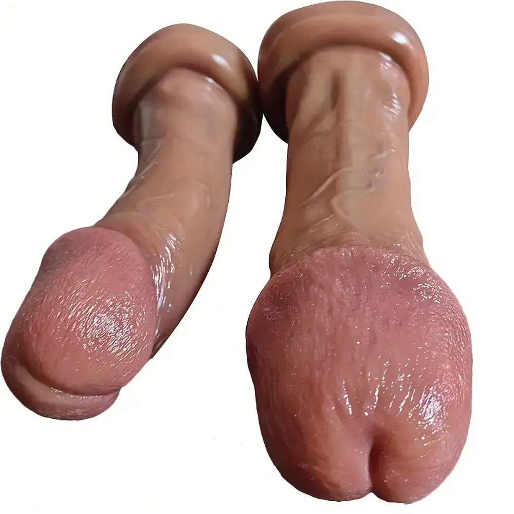 Flesh big thick realistic dildo, photo 5