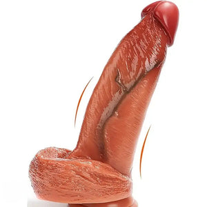 Flesh-tone thick realistic dildo, photo 1