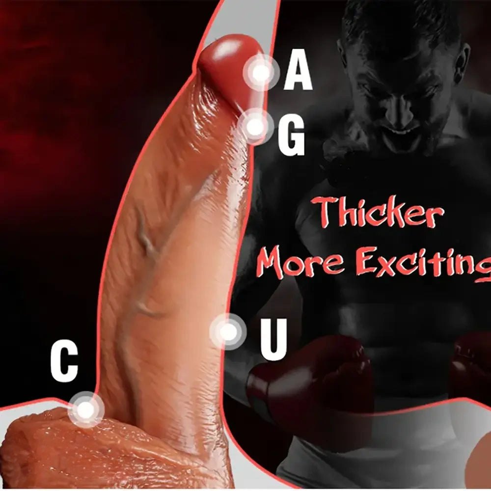 Flesh-tone thick realistic dildo, photo 5