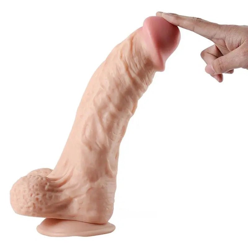 Large flesh tone riding dildo, photo 2