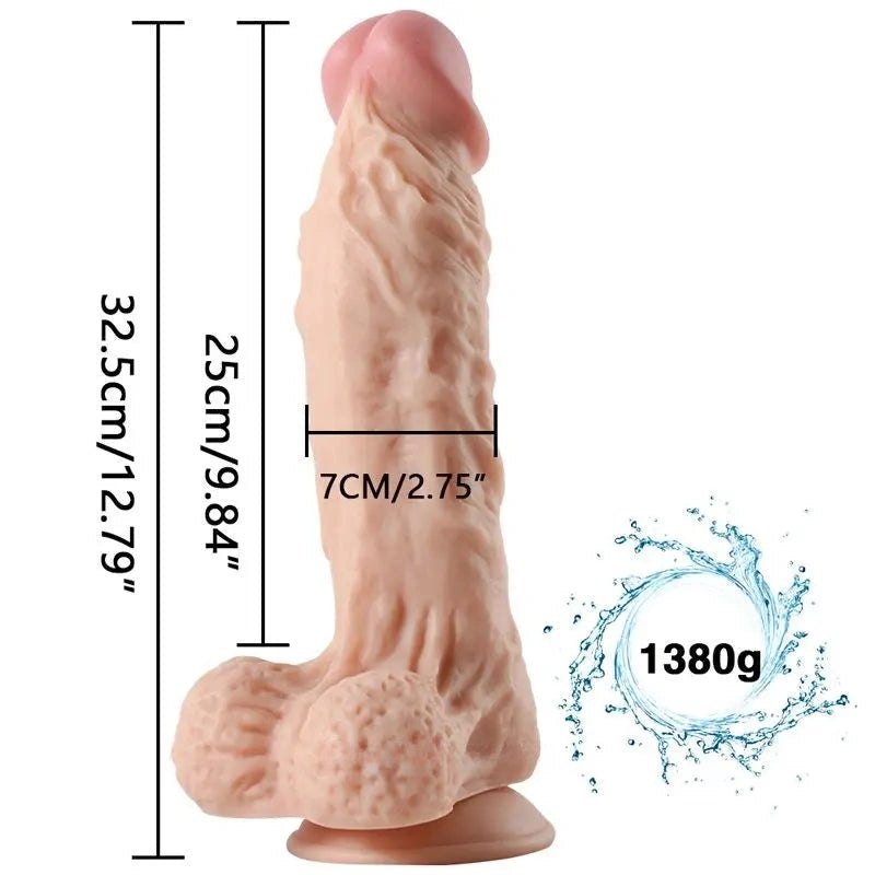 Large flesh tone riding dildo, photo 4