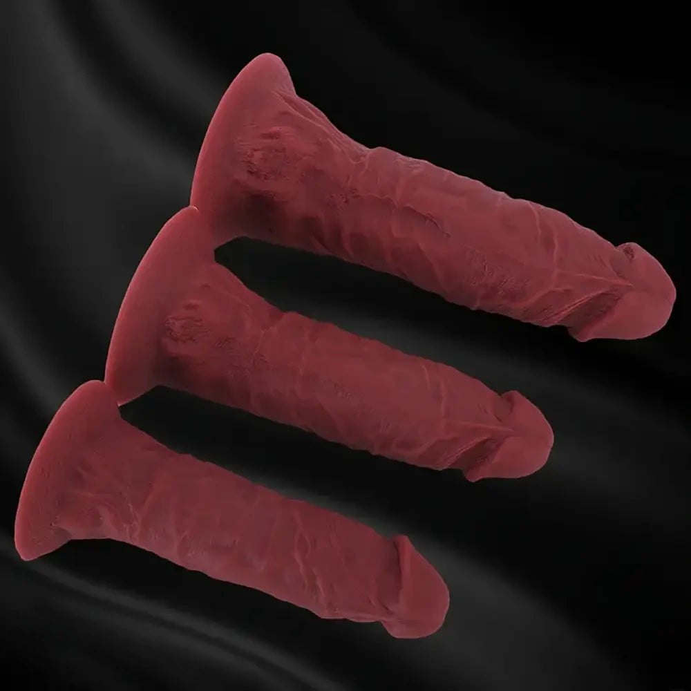 Brown thick silicone dildo, photo 3