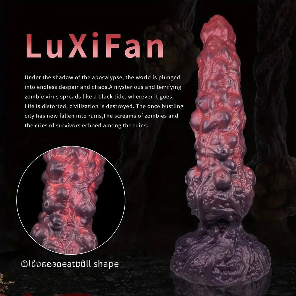 Spiked bumpy silicone big thick dildo, photo 5