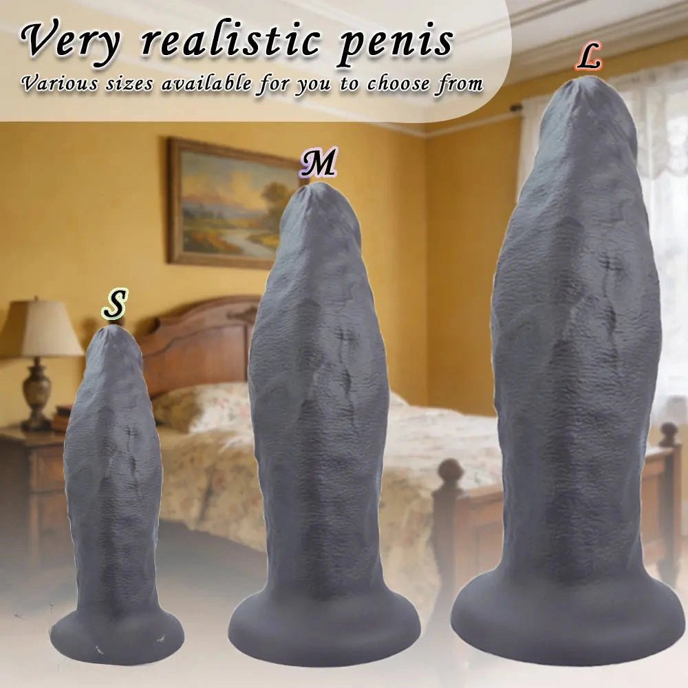 Big realistic silicone dildo, photo 3