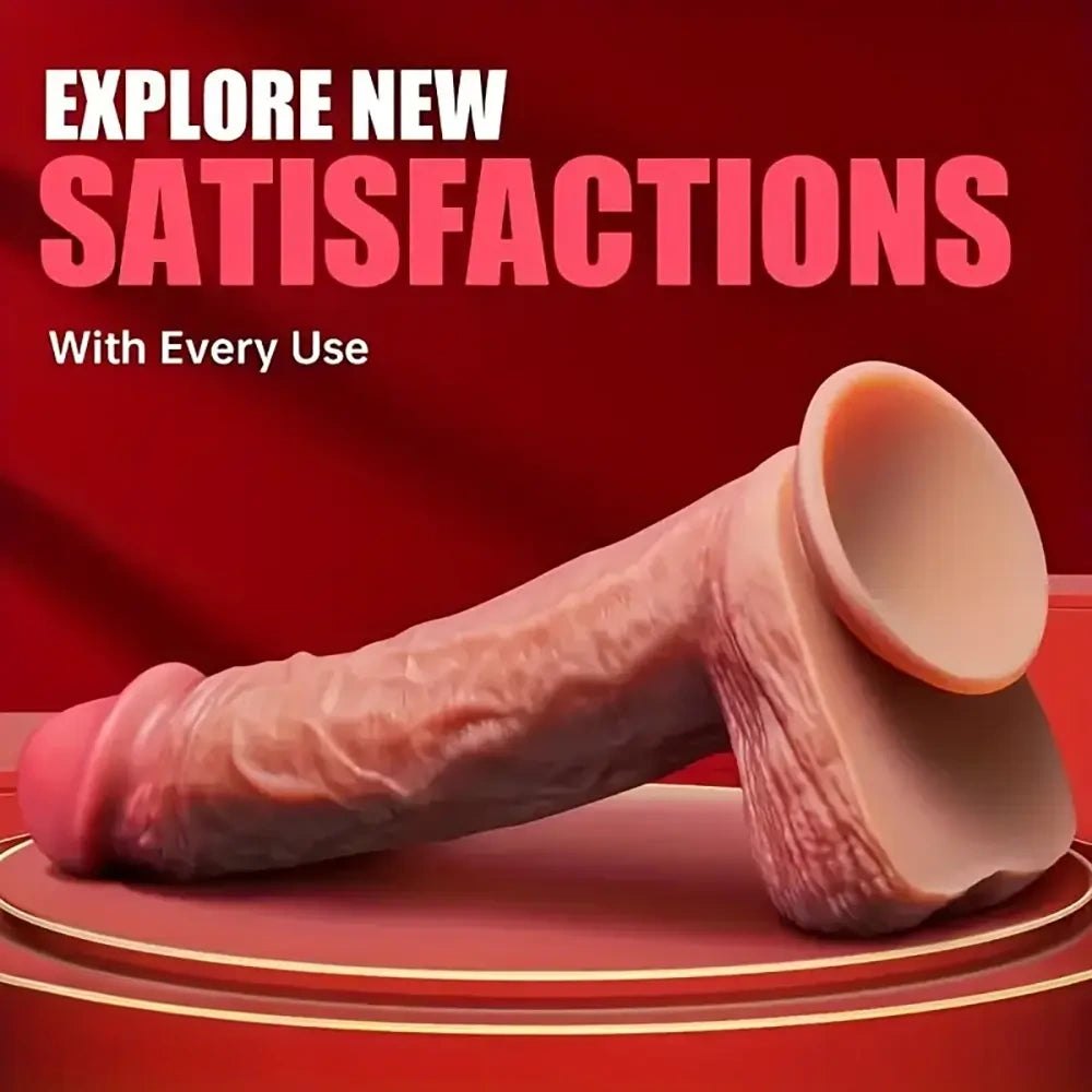 Brown vibrating thrusting dildo, photo 4