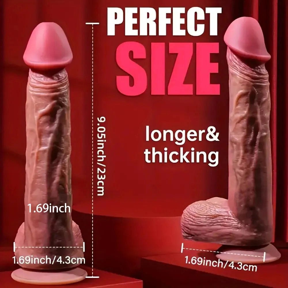 Brown vibrating thrusting dildo, photo 7