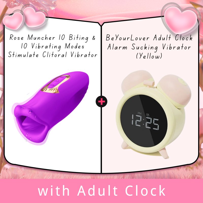 Purple lips shaped biting and vibrating toy