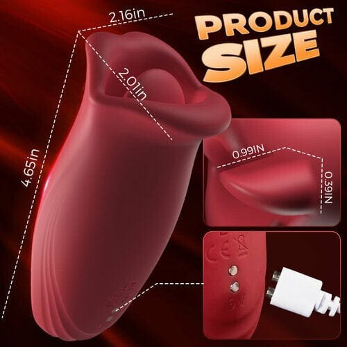 Lips shaped biting and vibrating toy, photo 2