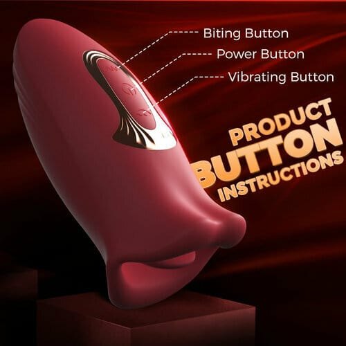 Lips shaped biting and vibrating toy, photo 3