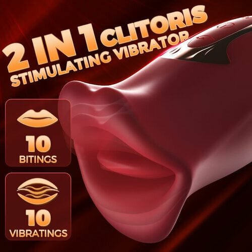 Lips shaped biting and vibrating toy, photo 5