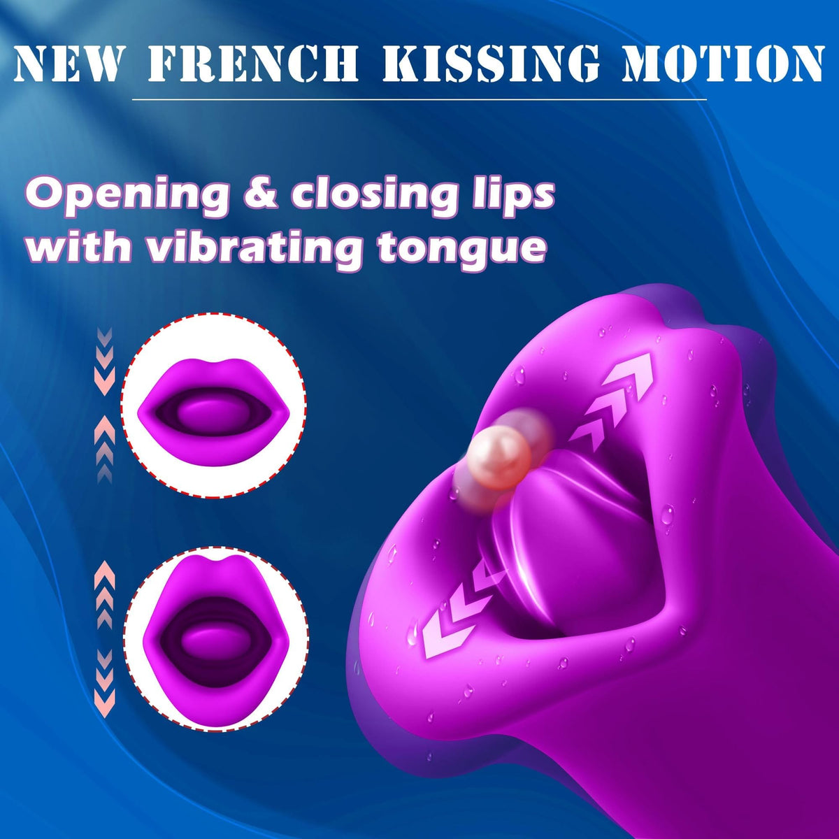 Lips shaped biting and vibrating toy, photo 7
