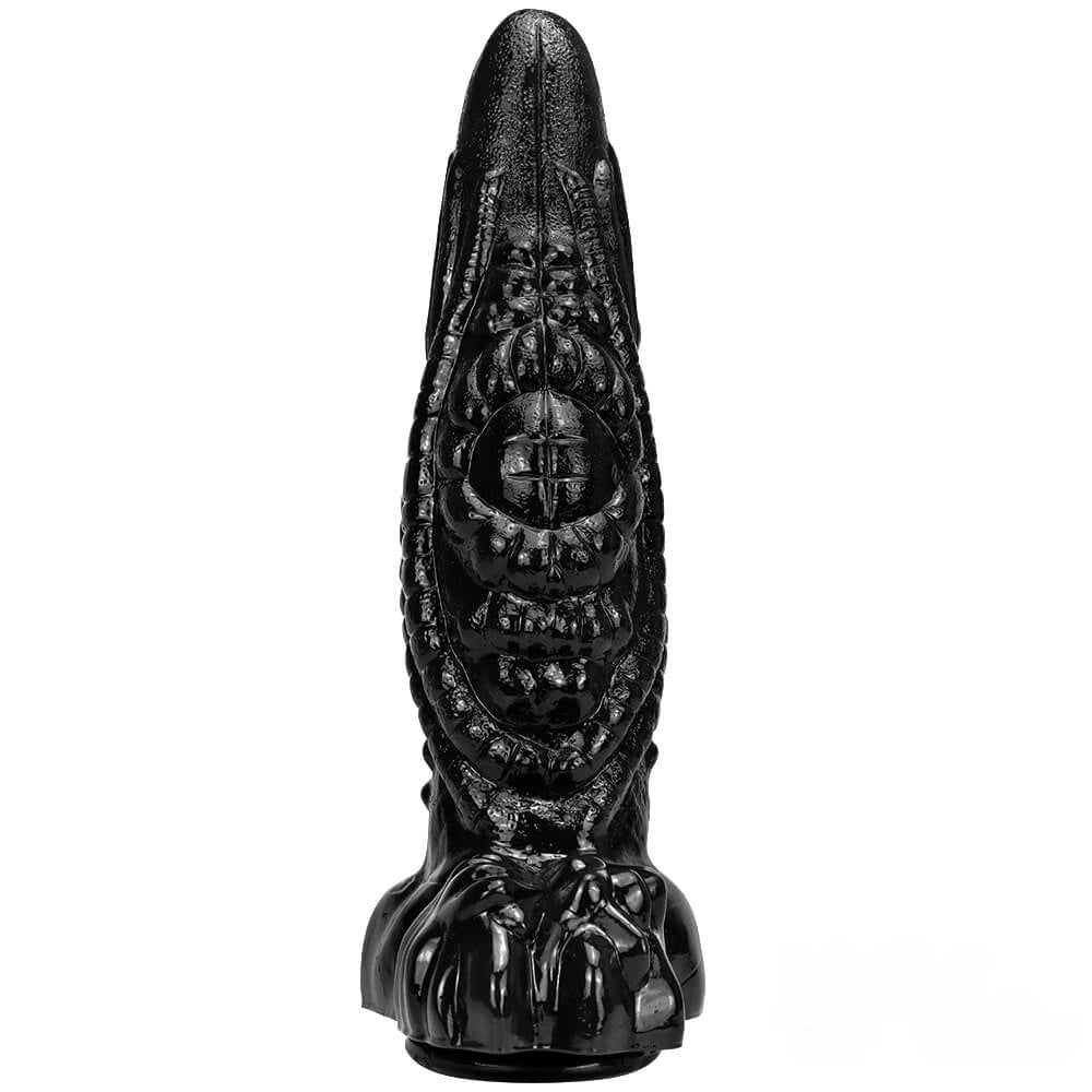 Black alien scale fantasy dildo, photo 10