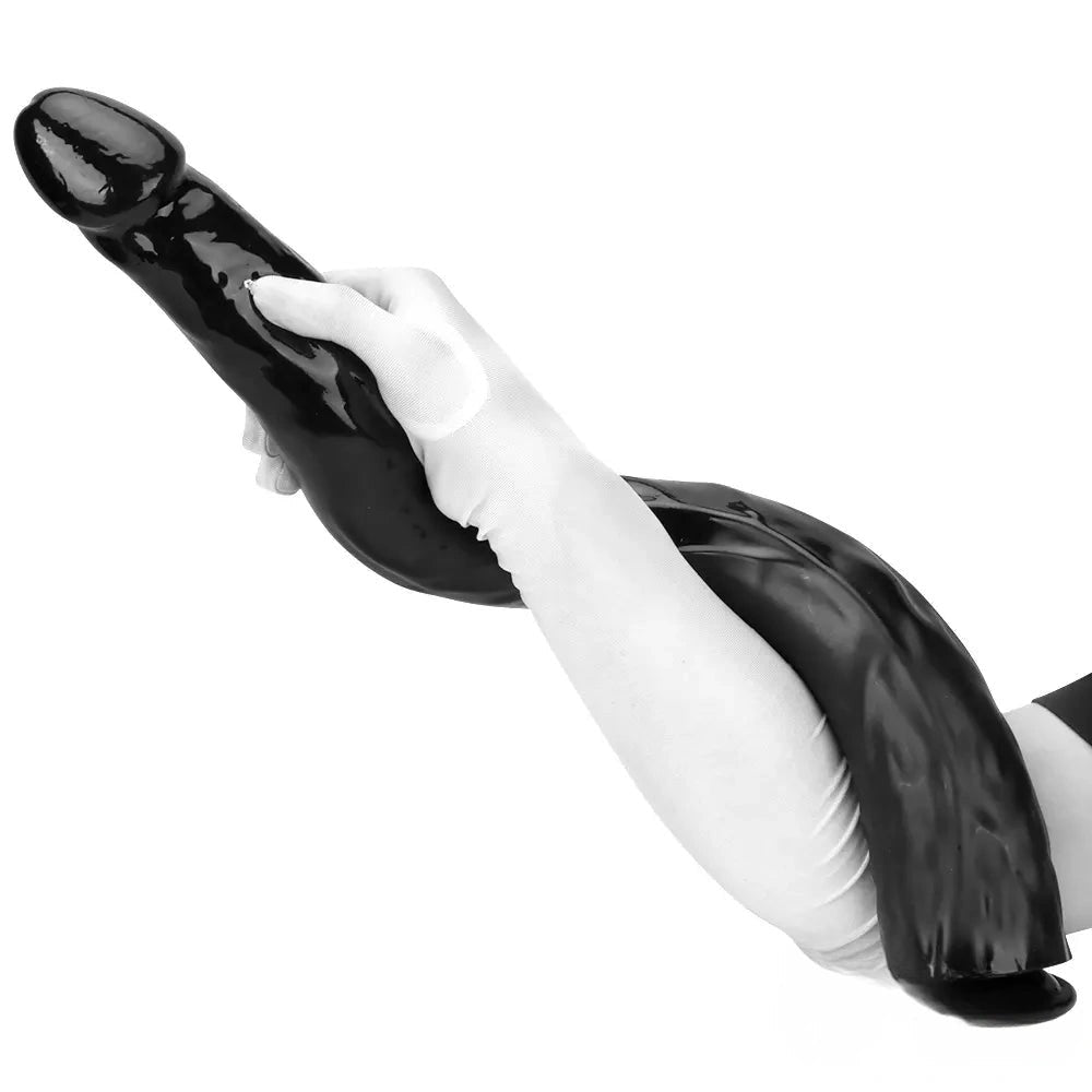 Black pvc anal dildo, photo 15