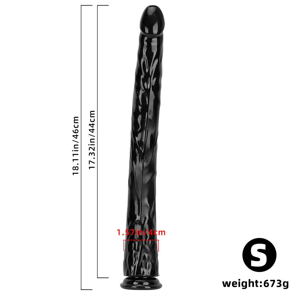 Black pvc anal dildo, photo 16