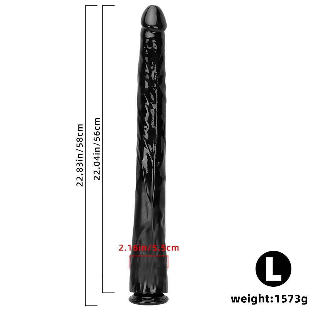 Black pvc anal dildo, photo 17