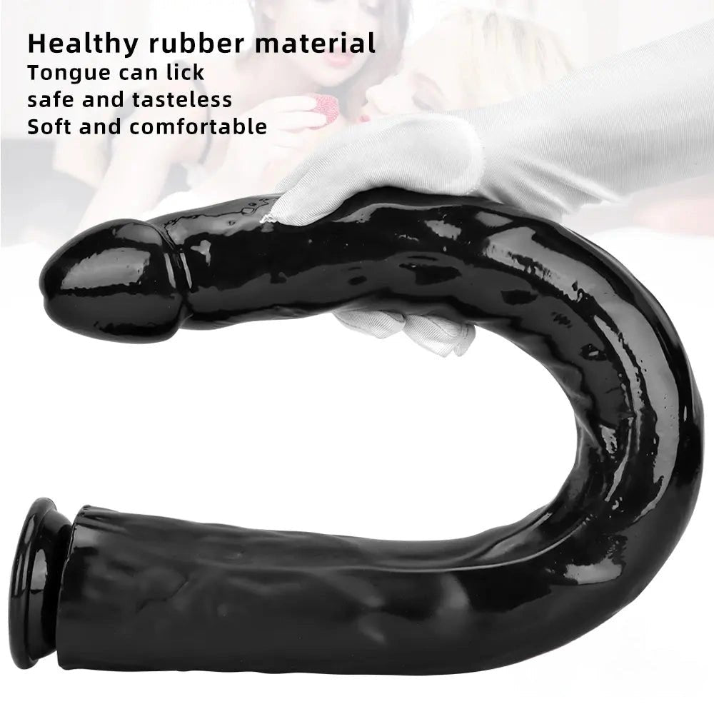 Black pvc anal dildo, photo 3