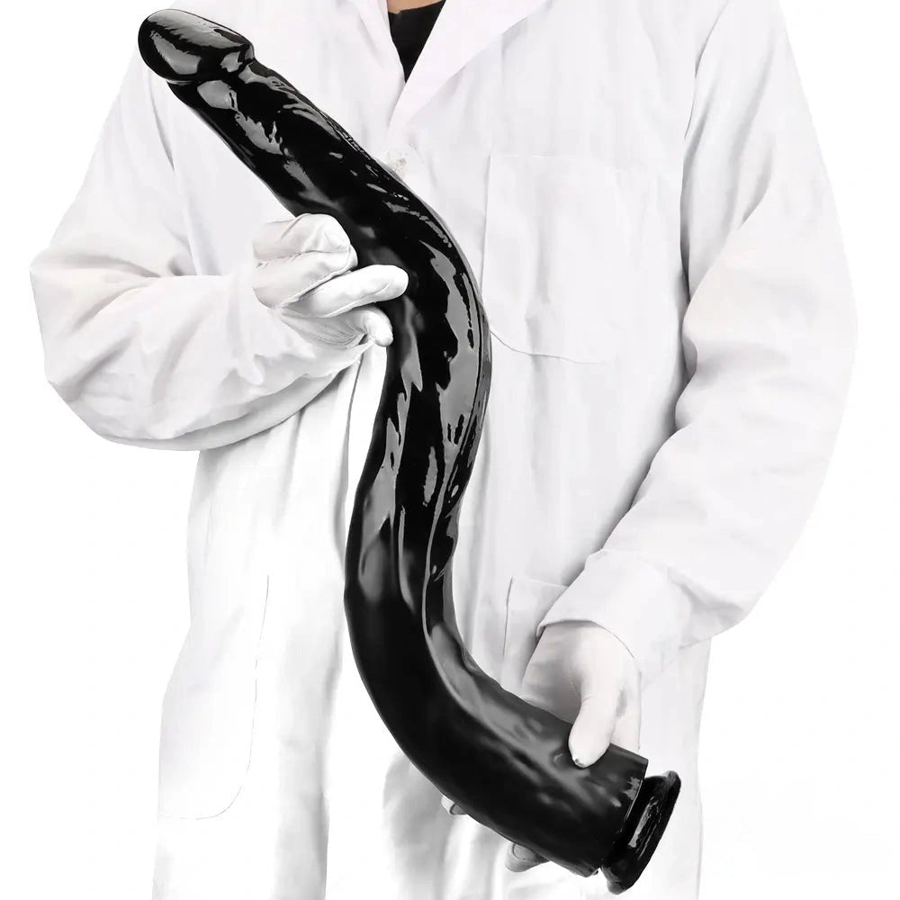 Black pvc anal dildo, photo 9