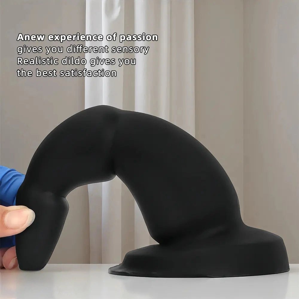 Black silicone anal trainer dildo, photo 3