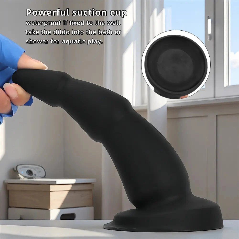 Black silicone anal trainer dildo, photo 6