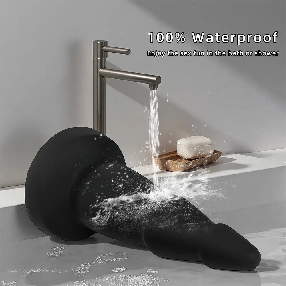 Black silicone anal trainer dildo, photo 8