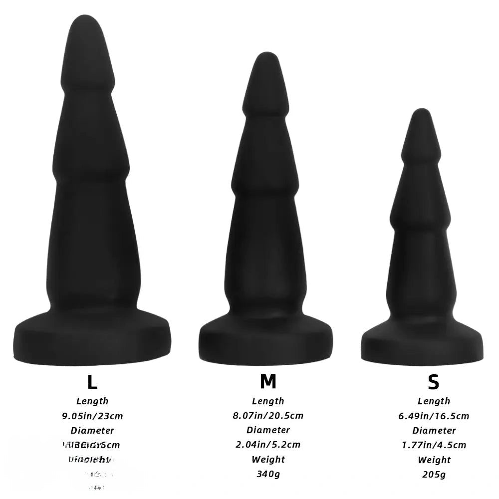 Black silicone anal trainer dildo, photo 9