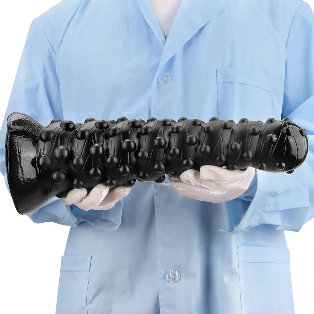 Black bumpy tentacle-style dildo, photo 10