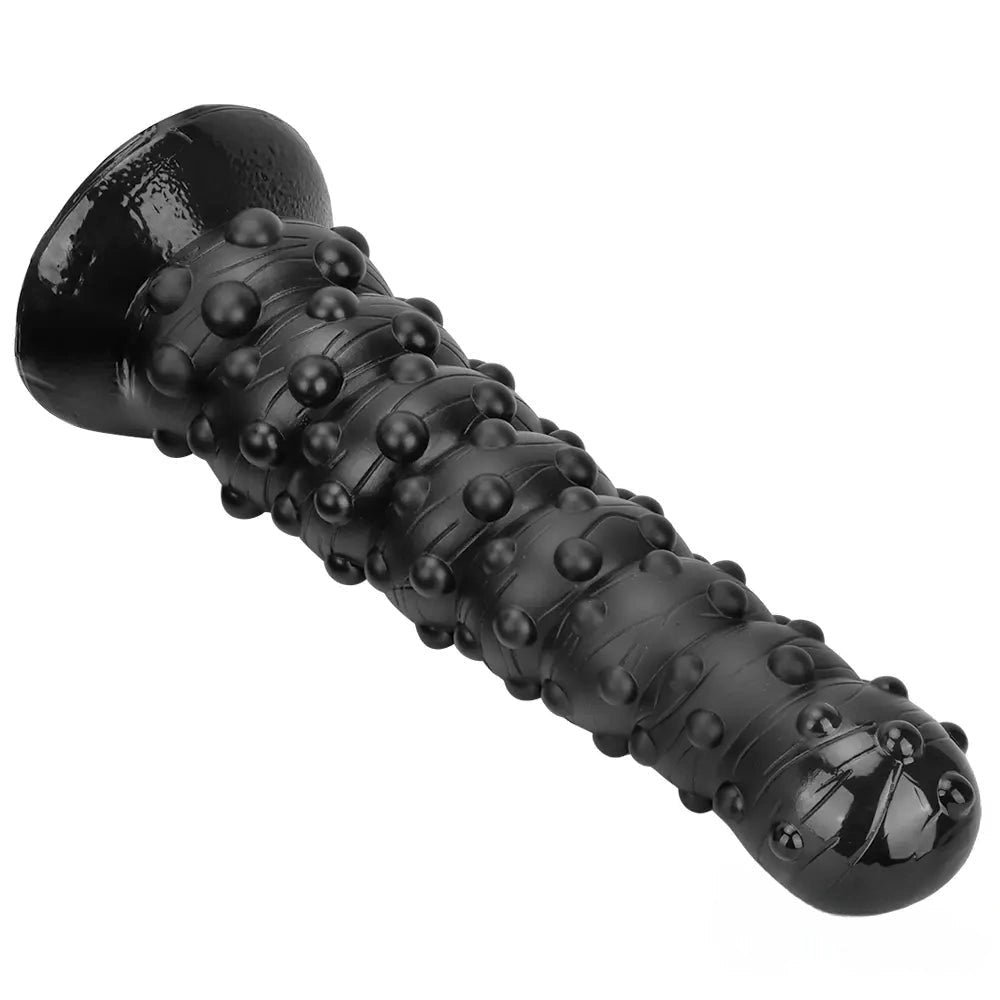 Black bumpy tentacle-style dildo, photo 11