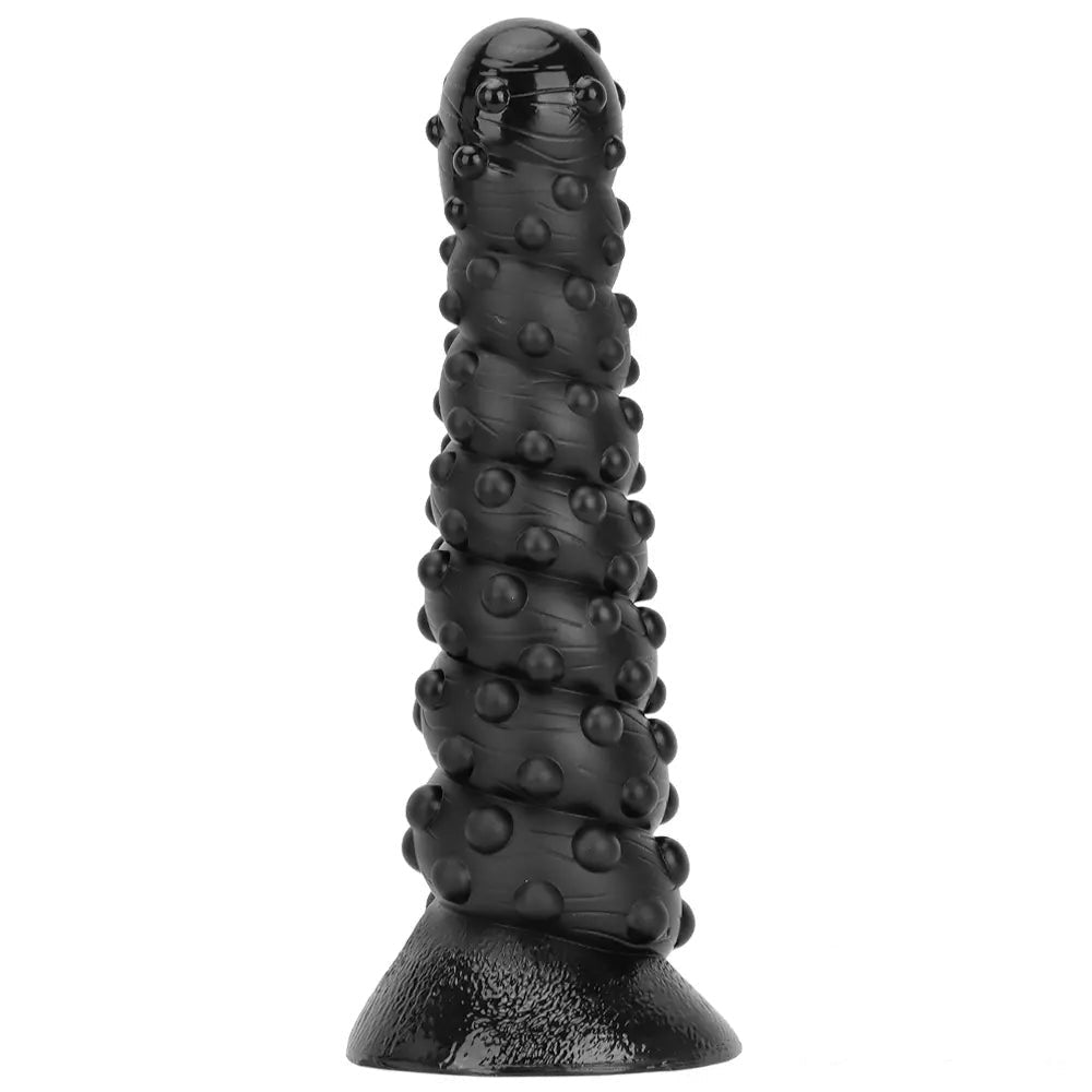 Black bumpy tentacle-style dildo, photo 14