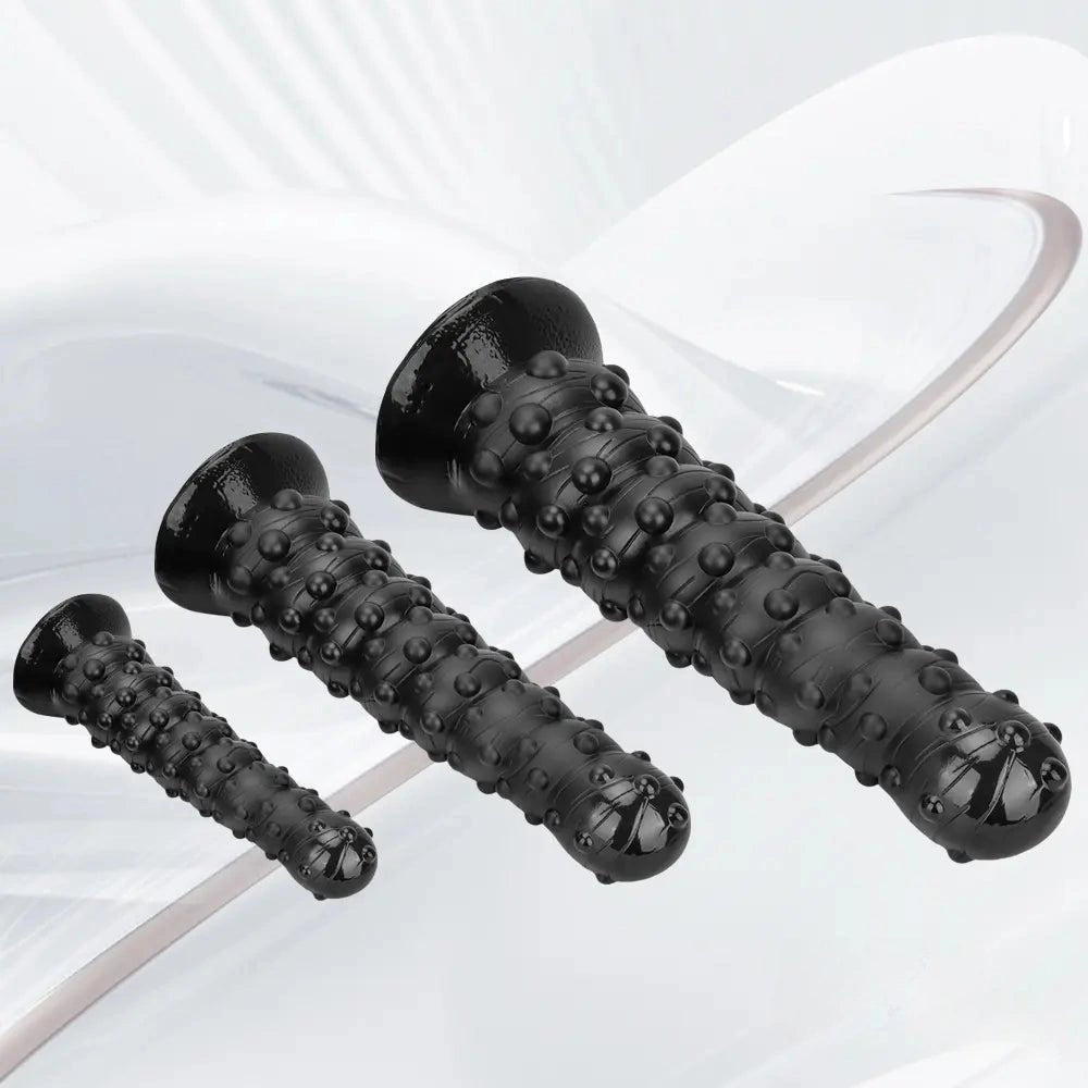 Black bumpy tentacle-style dildo, photo 3