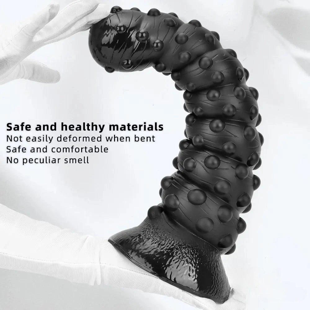 Black bumpy tentacle-style dildo, photo 4