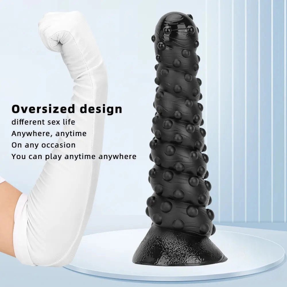 Black bumpy tentacle-style dildo, photo 5