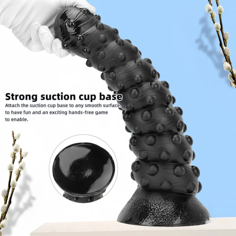 Black bumpy tentacle-style dildo, photo 6