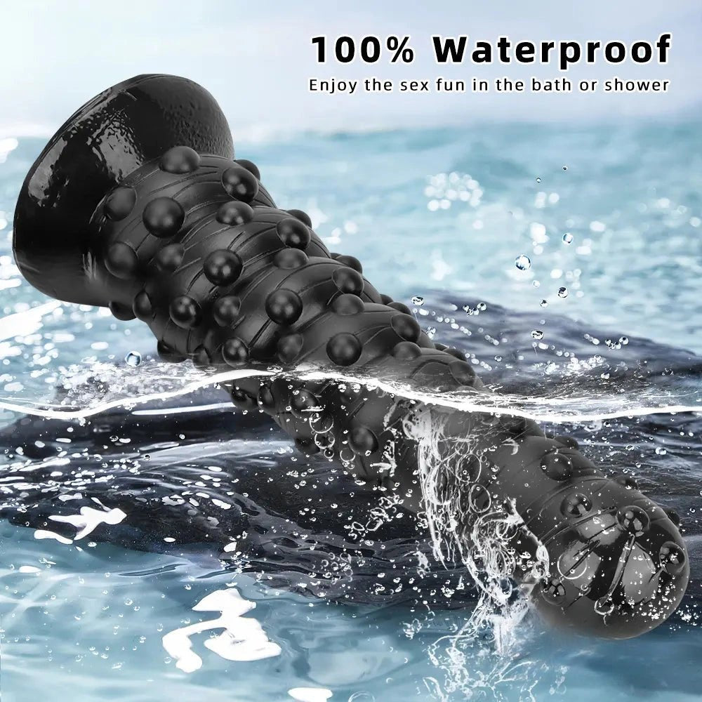Black bumpy tentacle-style dildo, photo 7