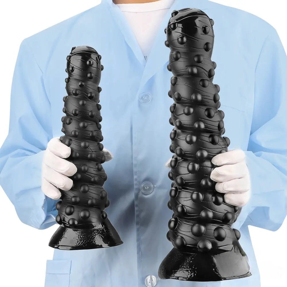 Black bumpy tentacle-style dildo, photo 8