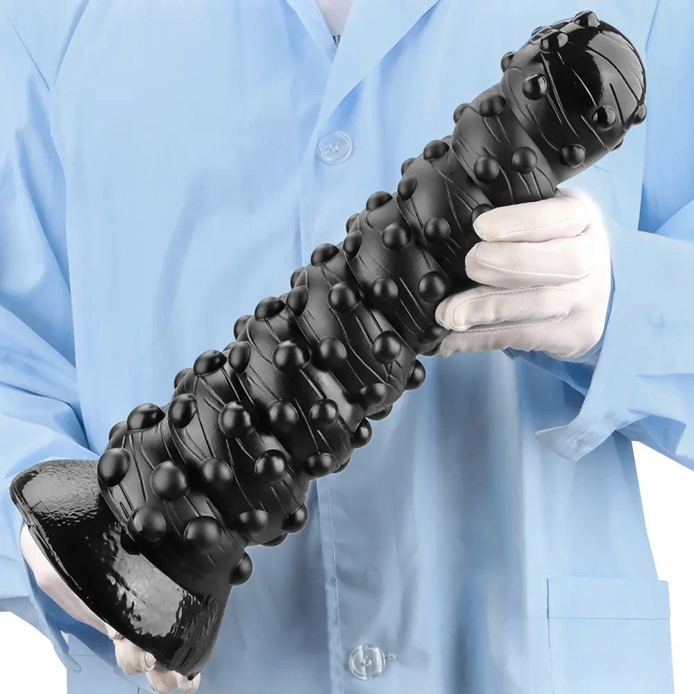 Black bumpy tentacle-style dildo, photo 9