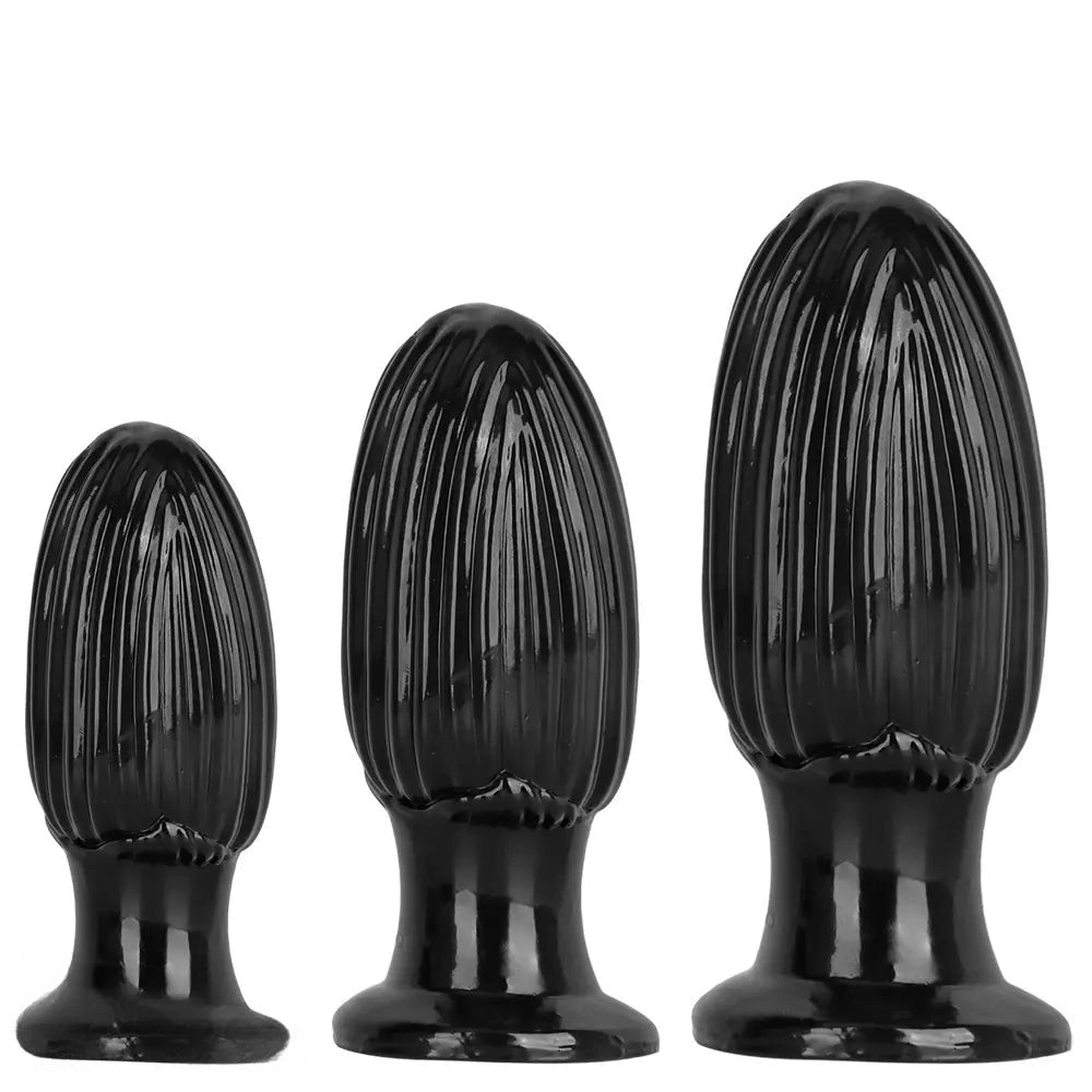 Black corn-textured suction cup dildo, photo 14