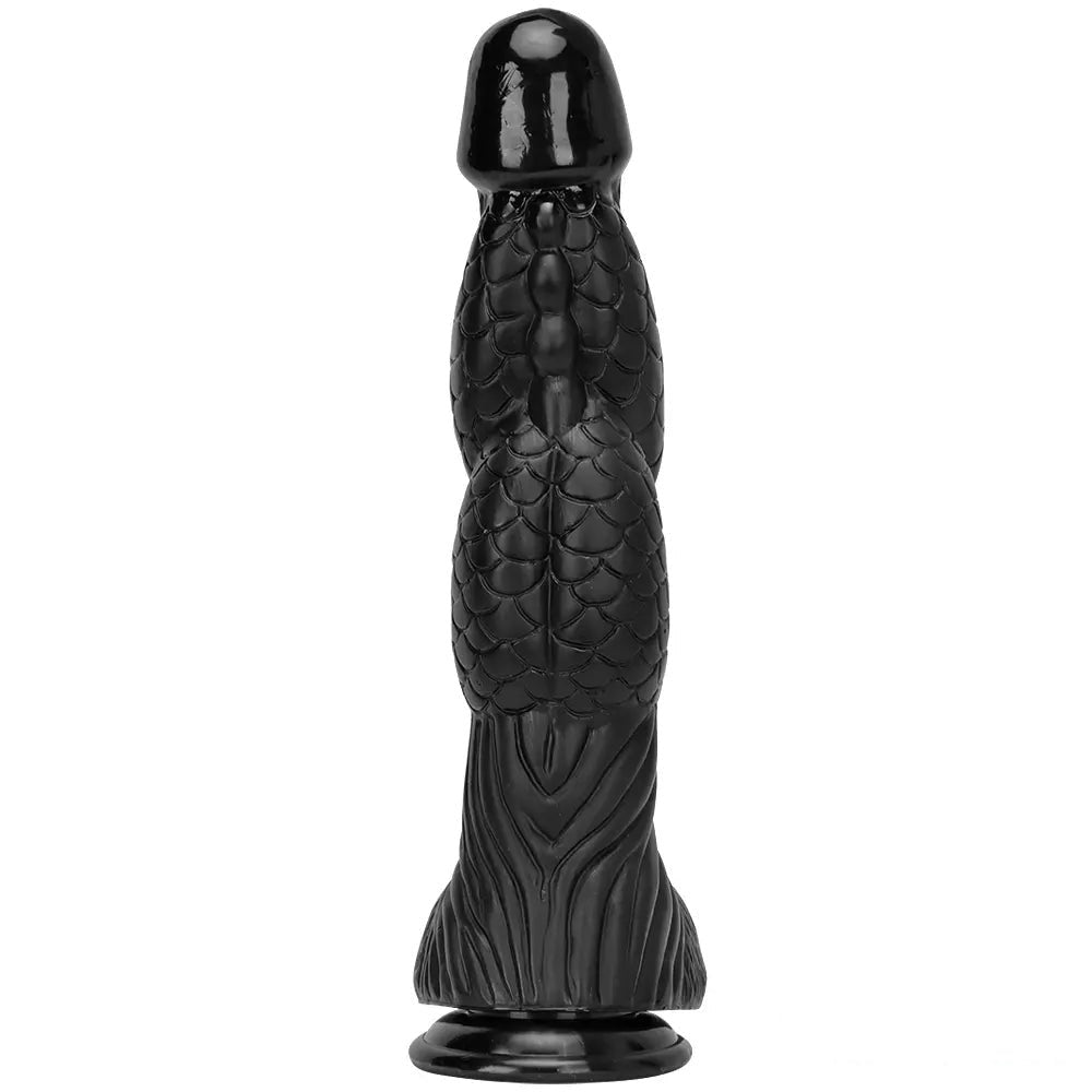 Black dragon scale fantasy dildo, photo 12