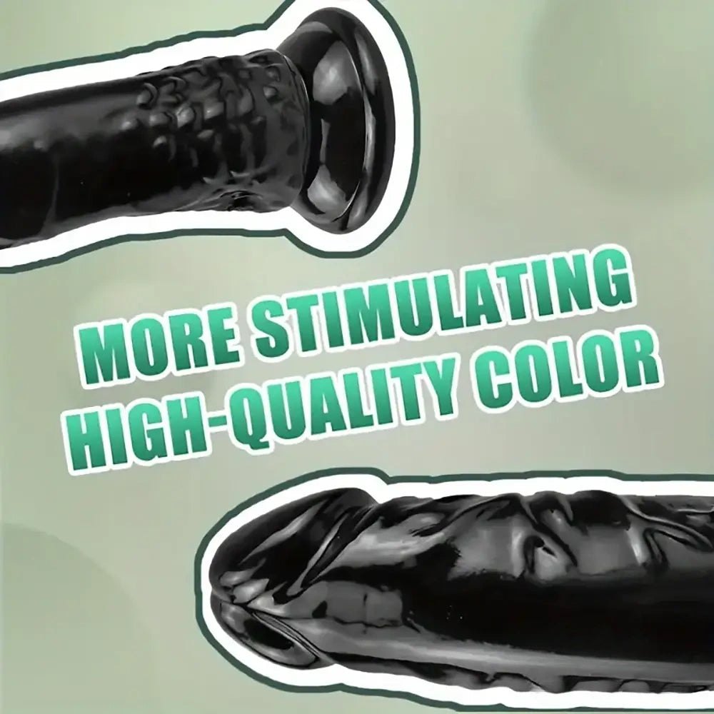 Black realistic pvc dildo, photo 5