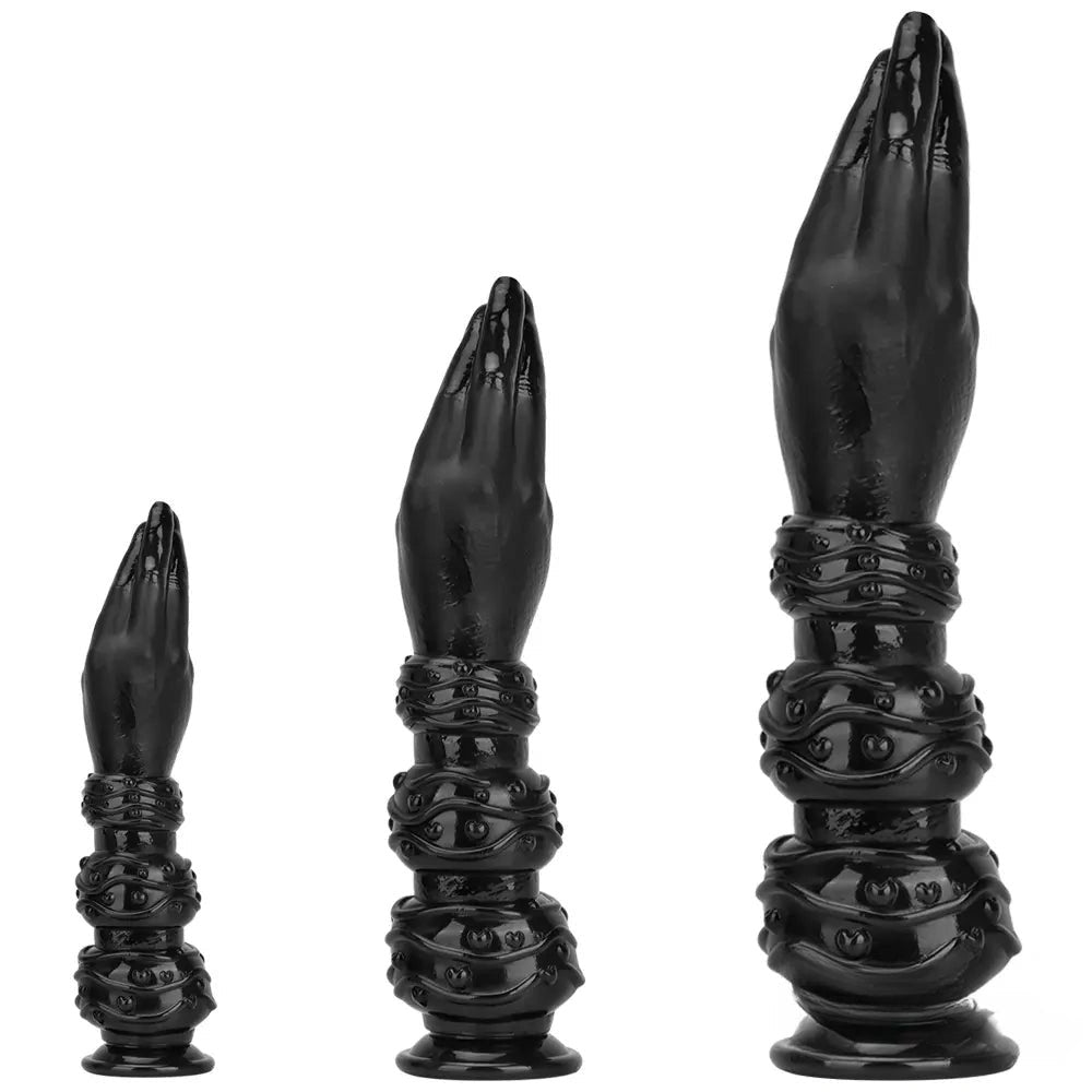 Black fist and forearm dildo, photo 1
