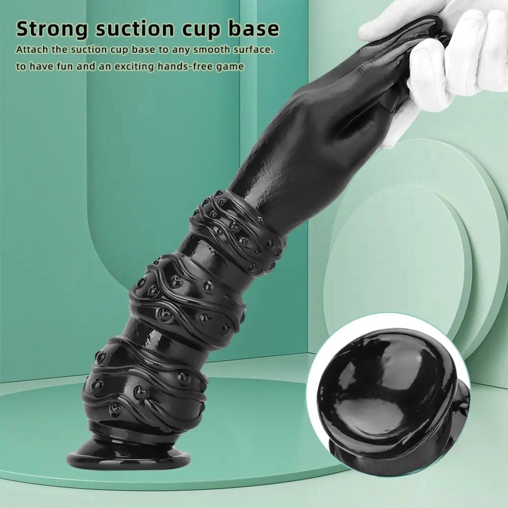 Black fist and forearm dildo, photo 3