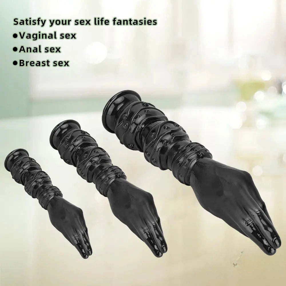Black fist and forearm dildo, photo 5