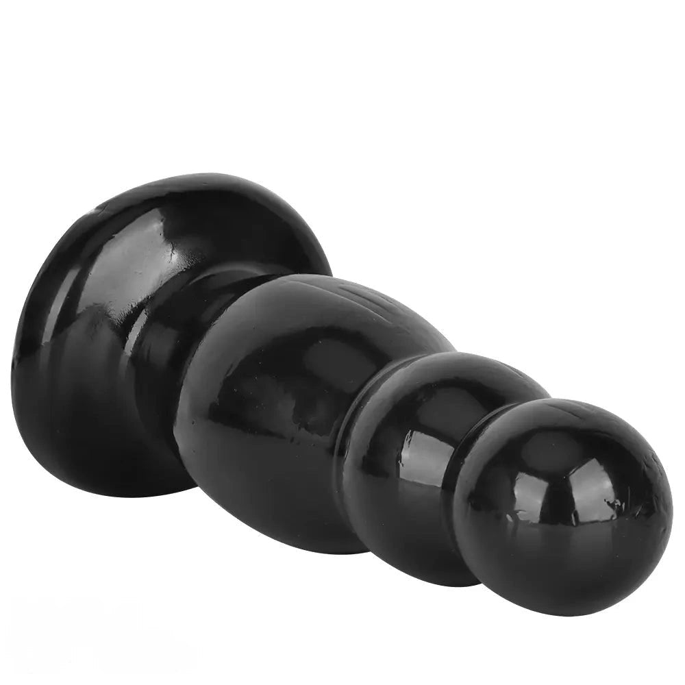 Black graduated anal beads plug, photo 14