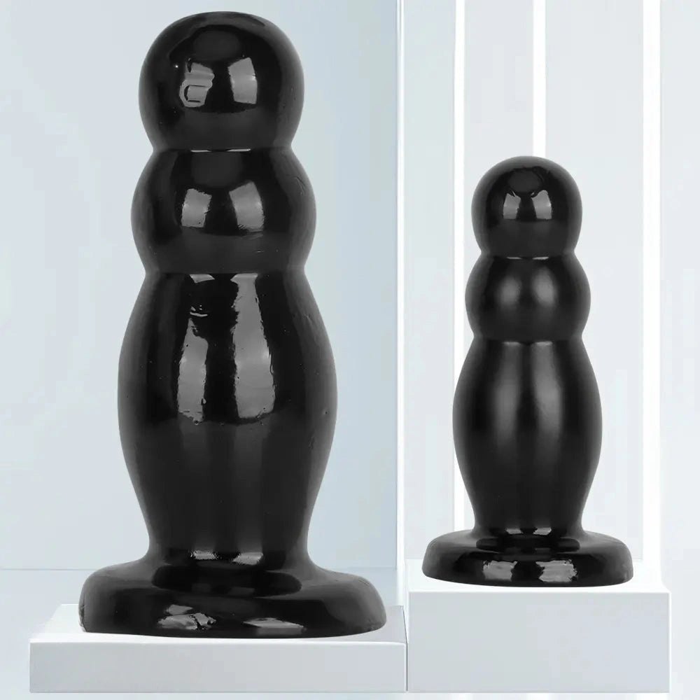 Black graduated anal beads plug, photo 4