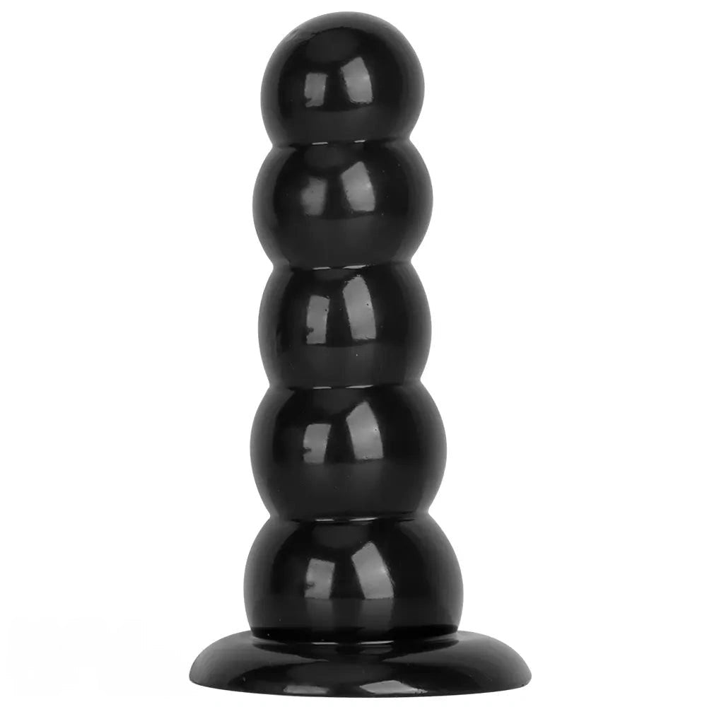 Black graduated pvc anal beads dildo, photo 2