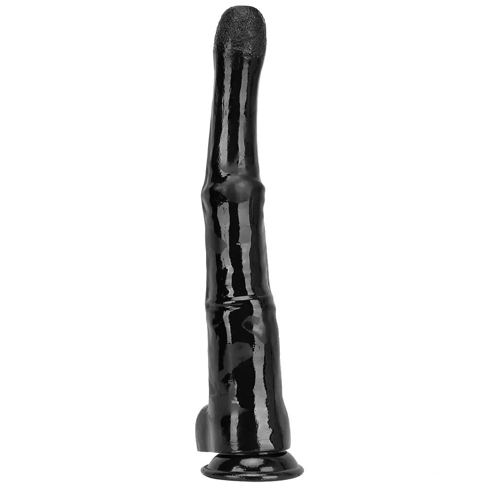 Black pvc knotted horse dildo, photo 10