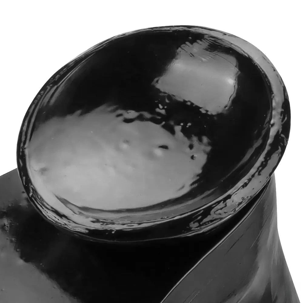 Black pvc knotted horse dildo, photo 12
