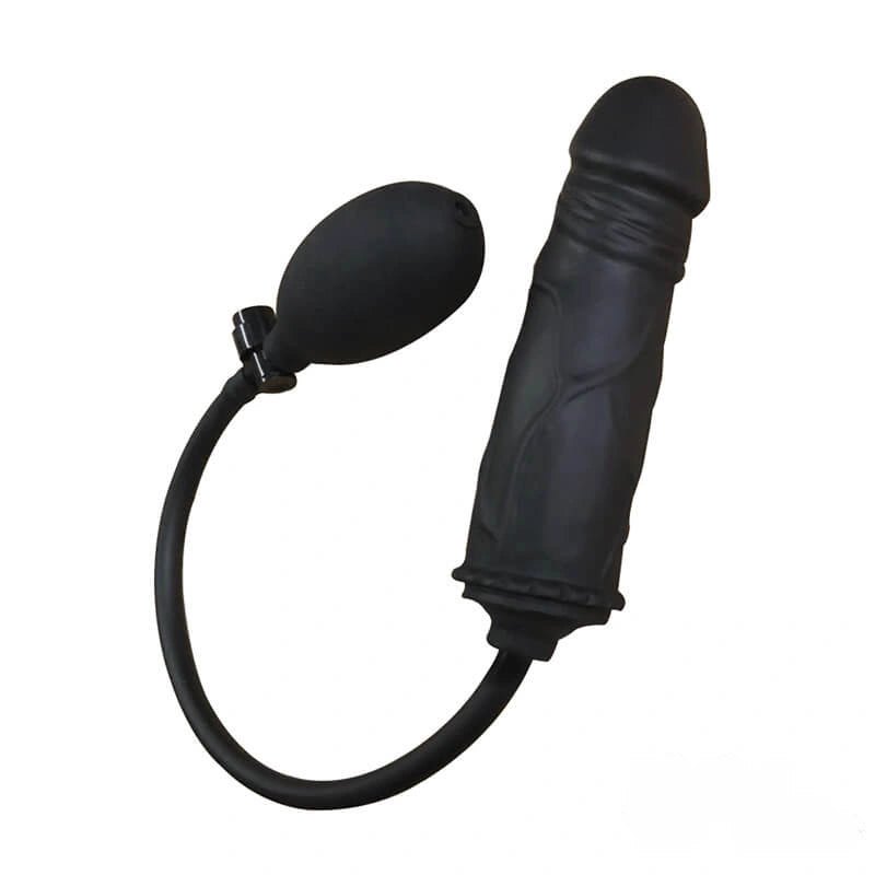 Black inflatable dildo, photo 4