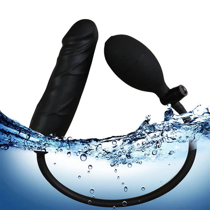 Black inflatable dildo, photo 6