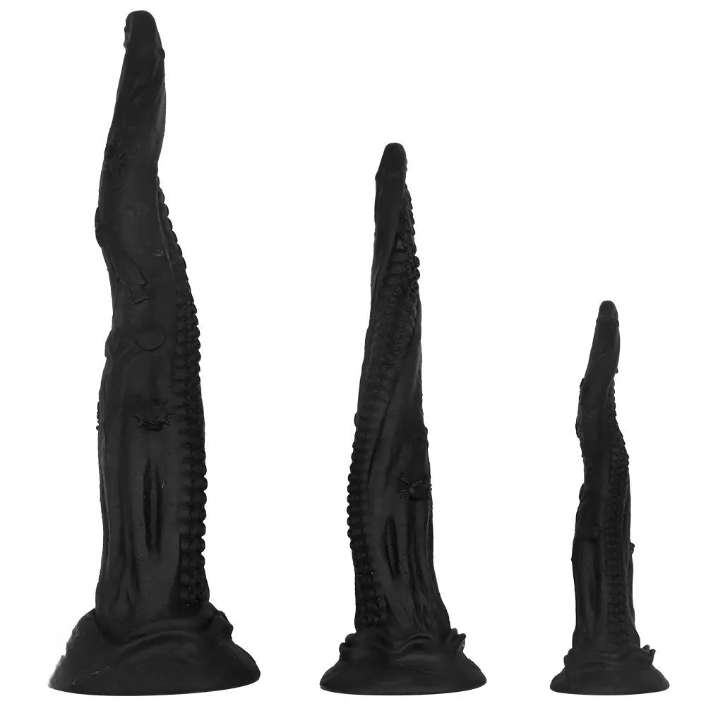 Black octopus tentacle fantasy dildo, photo 1