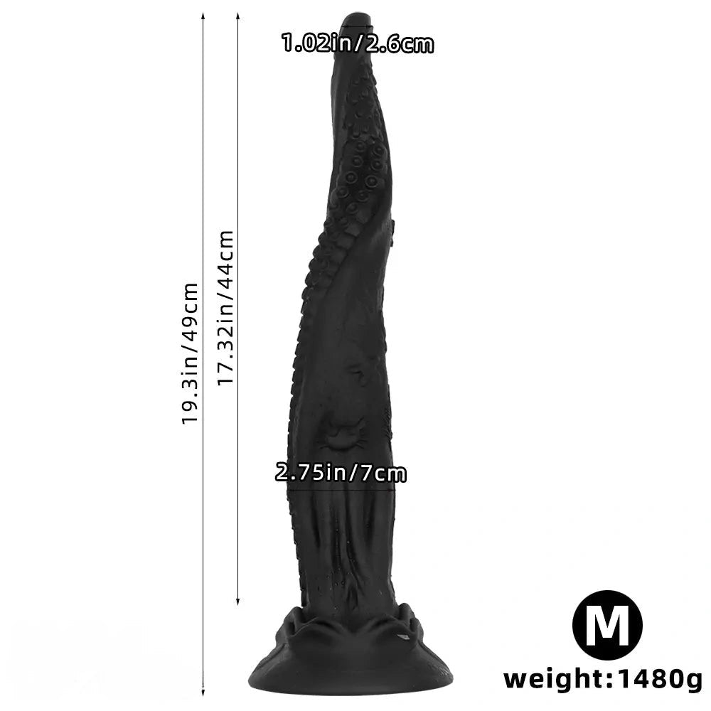 Black octopus tentacle fantasy dildo, photo 12
